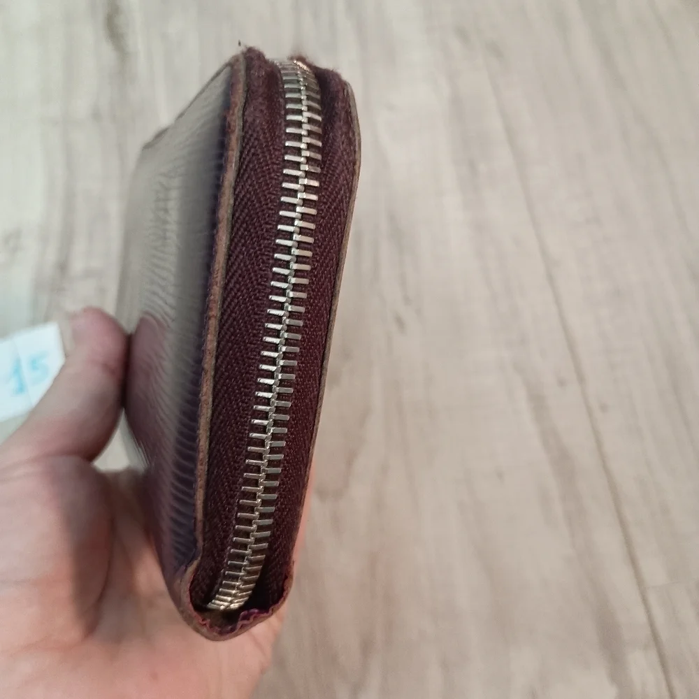 Louis Vuitton Zippy Organize Cassis Purple Leather Women Long Wallet